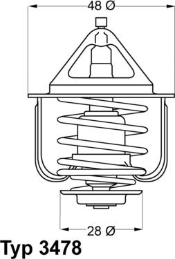 WAHLER 347882D - Термостат охлаждающей жидкости / корпус autospares.lv