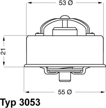 WAHLER 3053.75 - Термостат охлаждающей жидкости / корпус autospares.lv