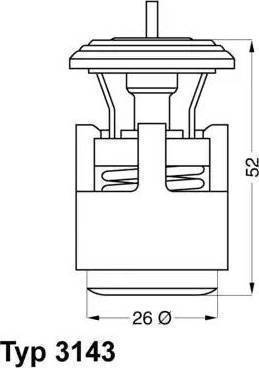 RIDER RD.1517627487 - Термостат охлаждающей жидкости / корпус autospares.lv