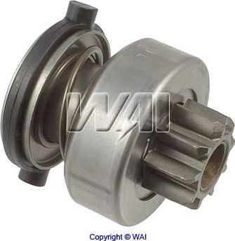 WAI 54-9195 - Ведущая шестерня, бендикс, стартер autospares.lv