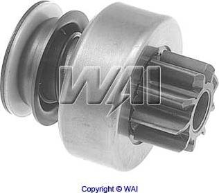 WAI 54-9104 - Ведущая шестерня, бендикс, стартер autospares.lv