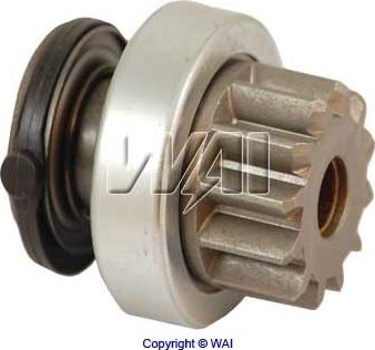 WAI 54-91195 - Ведущая шестерня, бендикс, стартер autospares.lv