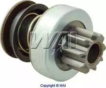 WAI 54-91167 - Ведущая шестерня, бендикс, стартер autospares.lv