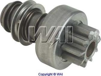 WAI 54-9125 - Ведущая шестерня, бендикс, стартер autospares.lv