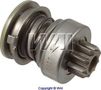 WAI 54-9126 - Ведущая шестерня, бендикс, стартер autospares.lv