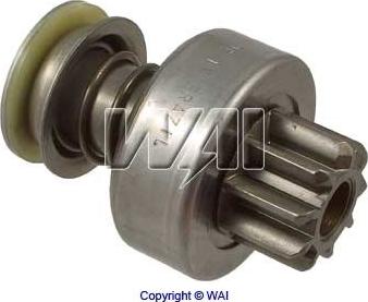 WAI 54-9123 - Ведущая шестерня, бендикс, стартер autospares.lv