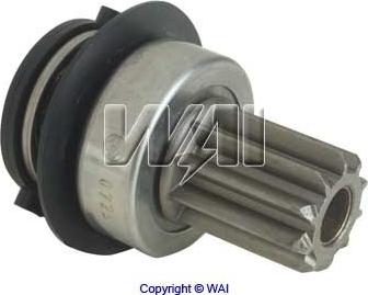 WAI 54-9171 - Ведущая шестерня, бендикс, стартер autospares.lv