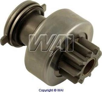 WAI 54-9307 - Ведущая шестерня, бендикс, стартер autospares.lv