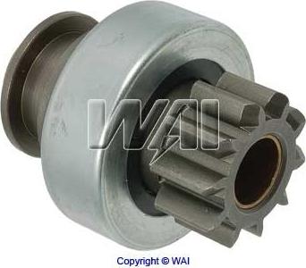 WAI 54-9200-1-G - Ведущая шестерня, бендикс, стартер autospares.lv