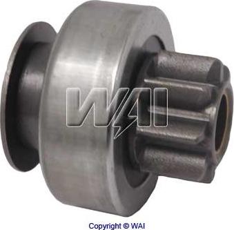 WAI 54-195 - Ведущая шестерня, бендикс, стартер autospares.lv