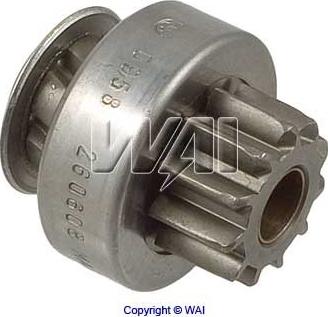 WAI 54-168 - Ведущая шестерня, бендикс, стартер autospares.lv