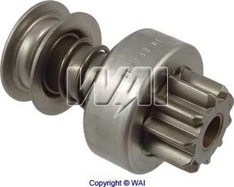 WAI 54-113-1-SP - Ведущая шестерня, бендикс, стартер autospares.lv