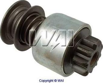 WAI 54-131-1-R - Ведущая шестерня, бендикс, стартер autospares.lv