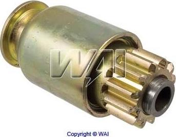 WAI 54-124 - Ведущая шестерня, бендикс, стартер autospares.lv