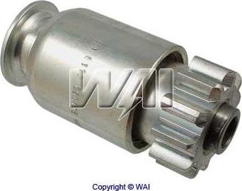 WAI 54-123 - Ведущая шестерня, бендикс, стартер autospares.lv