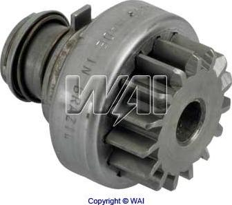 WAI 54-8118 - Ведущая шестерня, бендикс, стартер autospares.lv