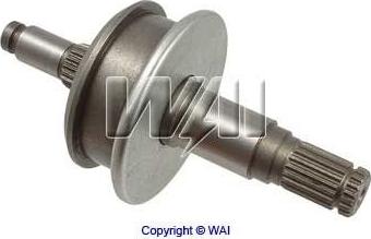 WAI 54-83407 - Ведущая шестерня, бендикс, стартер autospares.lv