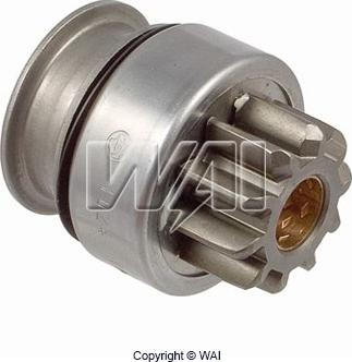 WAI 54-8343-ZEN - Ведущая шестерня, бендикс, стартер autospares.lv