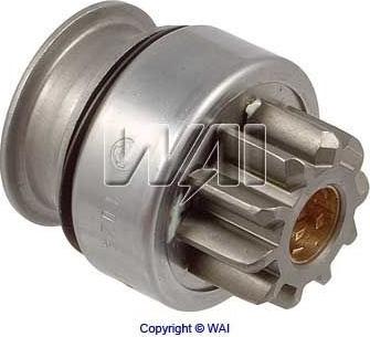 WAI 54-8343 - Ведущая шестерня, бендикс, стартер autospares.lv