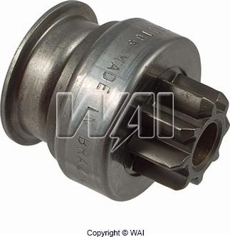 WAI 54-8313-ZEN - Ведущая шестерня, бендикс, стартер autospares.lv