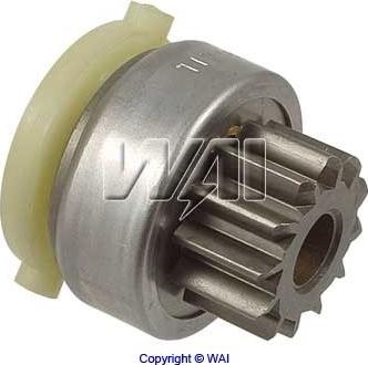 WAI 54-215 - Ведущая шестерня, бендикс, стартер autospares.lv