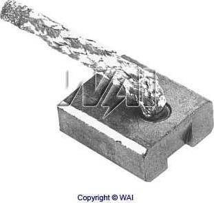 WAI 68-9109 - Угольная щетка, стартер autospares.lv