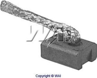 WAI 68-8202 - Угольная щетка, стартер autospares.lv