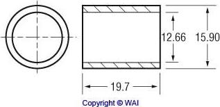 WAI 62-1406 - Втулка, вал стартера autospares.lv