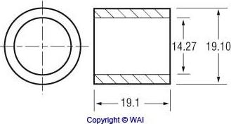 WAI 62-1504 - Втулка, вал стартера autospares.lv