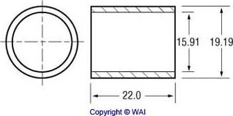 WAI 62-1600 - Втулка, вал стартера autospares.lv