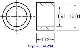 WAI 62-2403 - Втулка, вал стартера autospares.lv