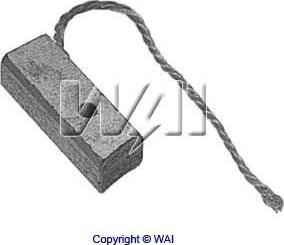 WAI 38-8302 - Угольная щетка, генератор autospares.lv