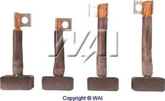 WAI BSX170-171 - Угольная щетка, стартер autospares.lv
