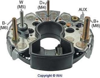 WAI IBR955 - Выпрямитель, диодный мост, генератор autospares.lv