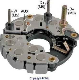 WAI IBR353 - Выпрямитель, диодный мост, генератор autospares.lv