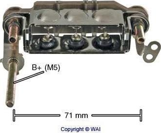 WAI IMR7113 - Выпрямитель, диодный мост, генератор autospares.lv