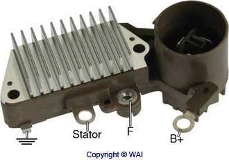 WAI IN438 - Регулятор напряжения, генератор autospares.lv