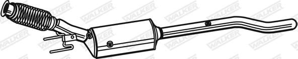 Walker 93175 - Сажевый / частичный фильтр, система выхлопа ОГ autospares.lv