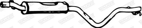 Walker 04657 - Предглушитель выхлопных газов autospares.lv