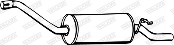 Walker 05456 - Глушитель выхлопных газов, конечный autospares.lv