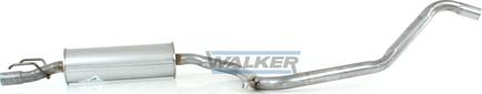Walker 19353 - Средний глушитель выхлопных газов autospares.lv