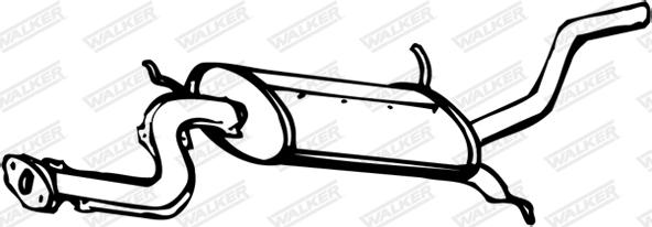 Walker 14075 - Глушитель выхлопных газов, конечный autospares.lv
