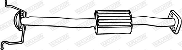 Walker 15675 - Средний глушитель выхлопных газов autospares.lv