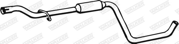 Walker 15191 - Средний глушитель выхлопных газов autospares.lv