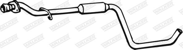 Walker 15188 - Средний глушитель выхлопных газов autospares.lv