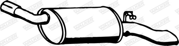Walker 16202 - Глушитель выхлопных газов, конечный autospares.lv