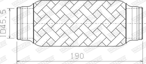 Walker 10406 - Сильфон, система выпуска autospares.lv