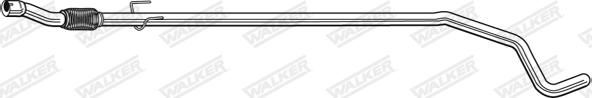 Walker 10608 - Труба выхлопного газа autospares.lv