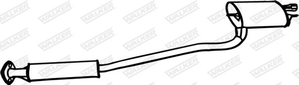 Walker 18583 - Глушитель выхлопных газов, конечный autospares.lv