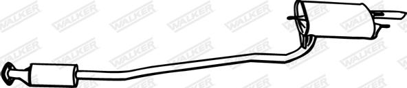 Walker 18587 - Глушитель выхлопных газов, конечный autospares.lv
